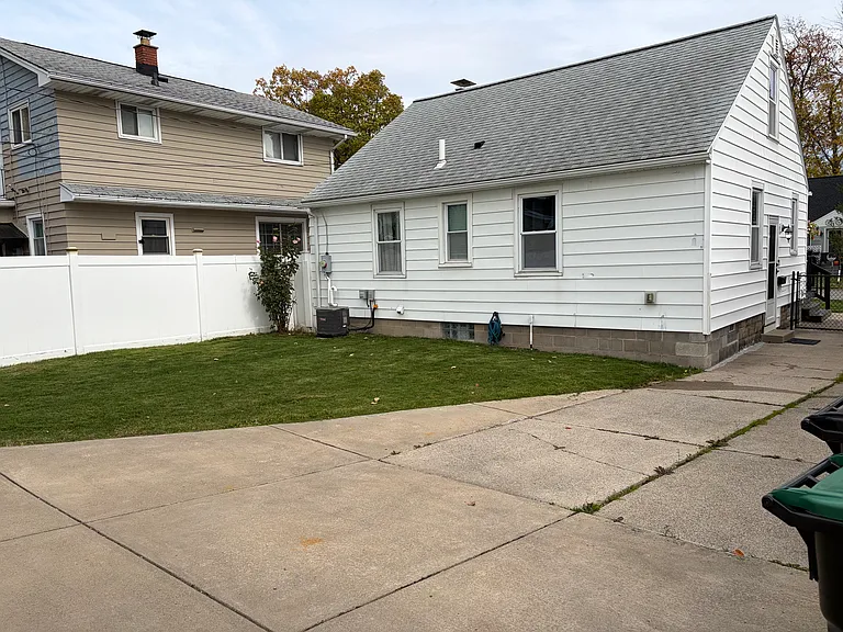 View of the back of the house from the garage