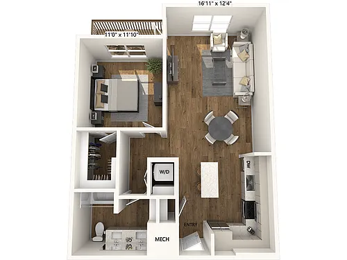 Floor plan A6-795sf-FinishIV