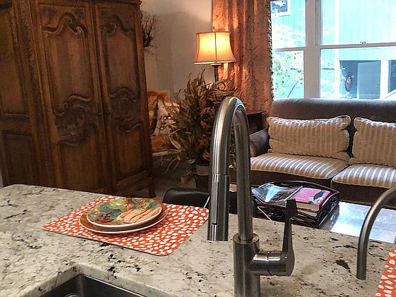 Kitchen open to living area 
