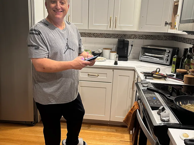 Modern kitchen with "Chef" Darren
