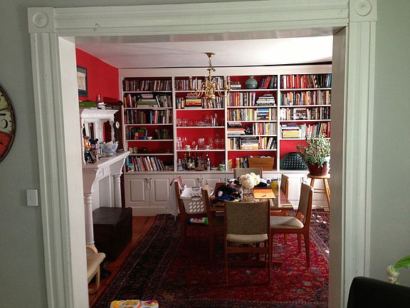 Custom bookshelves,fireplace