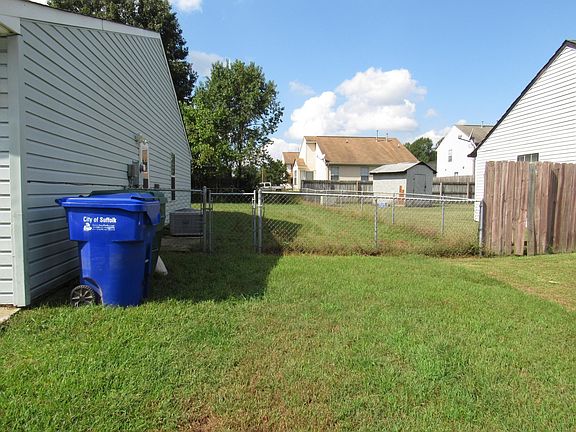 side view of lawn