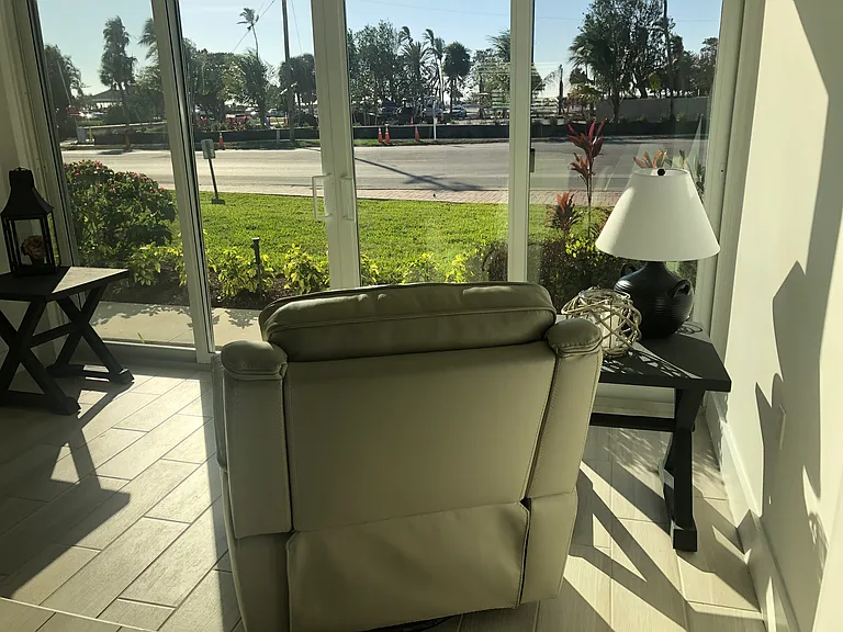 View of Lowdermilk Park from the lanai.