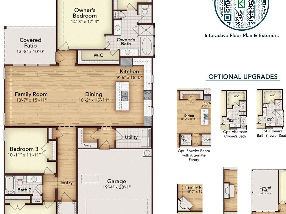 Collin Single Story Plan, Westside Preserve 60ft. lots, Midlothian