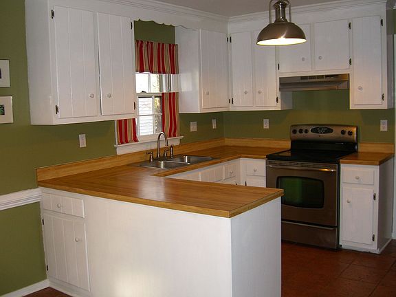 Kitchen with stainless steel appliances