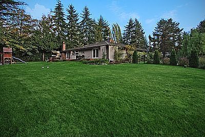 Shy half acre lot