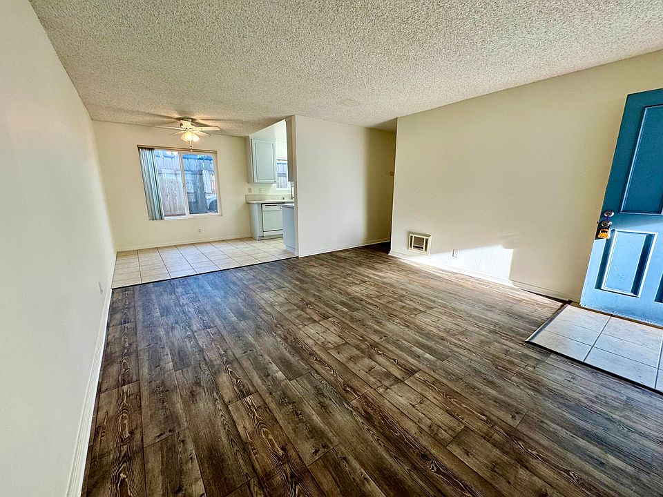 Living room and dining room