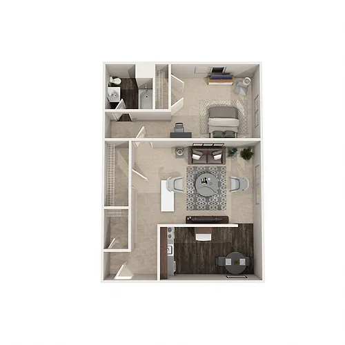 Floor plan 1 Bedroom