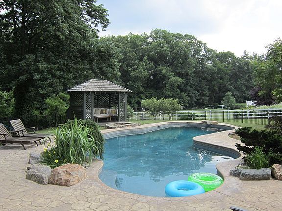 Pool view with Cabana & Firepit
