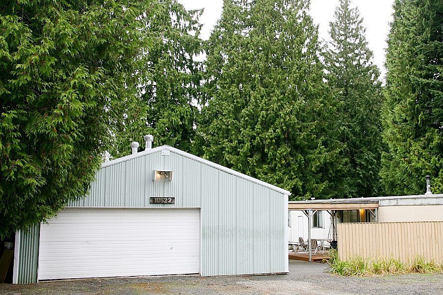 Garage and side of mobile