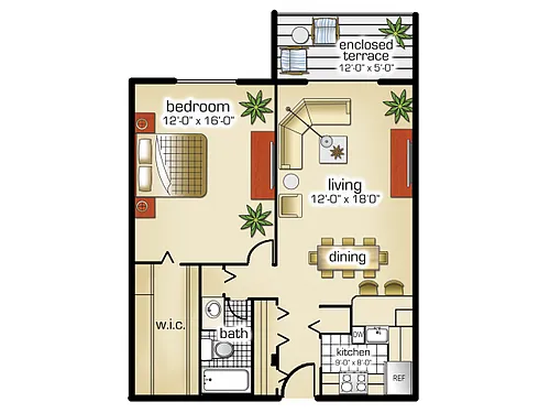 Floor plan Model A