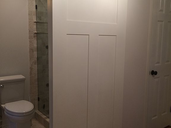 Barn door for updated bath