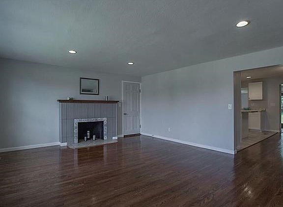 Your view from the front door looking all the way out to the backyard.