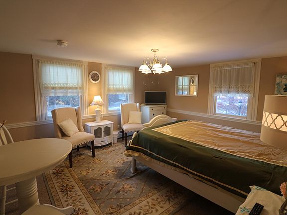 Private parking and entrance. Front door secured.