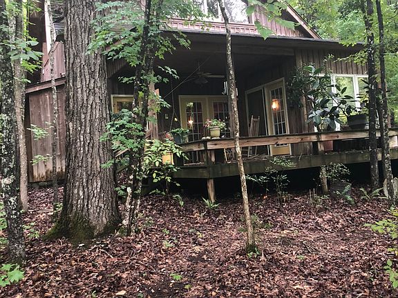 Back deck overlooking creek