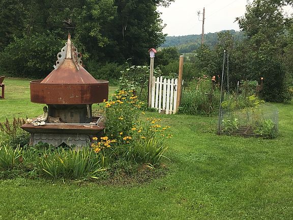 Vintage cupola in front yard