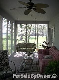 Screened Back Porch
						:
						Peaceful Living