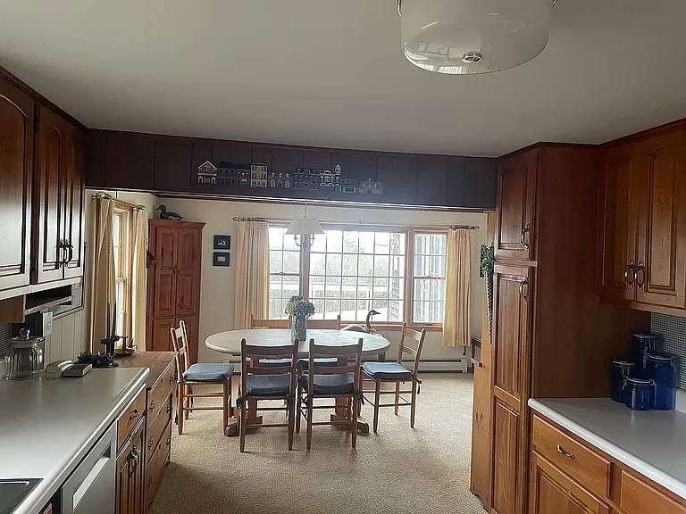 Open concept kitchen and dining