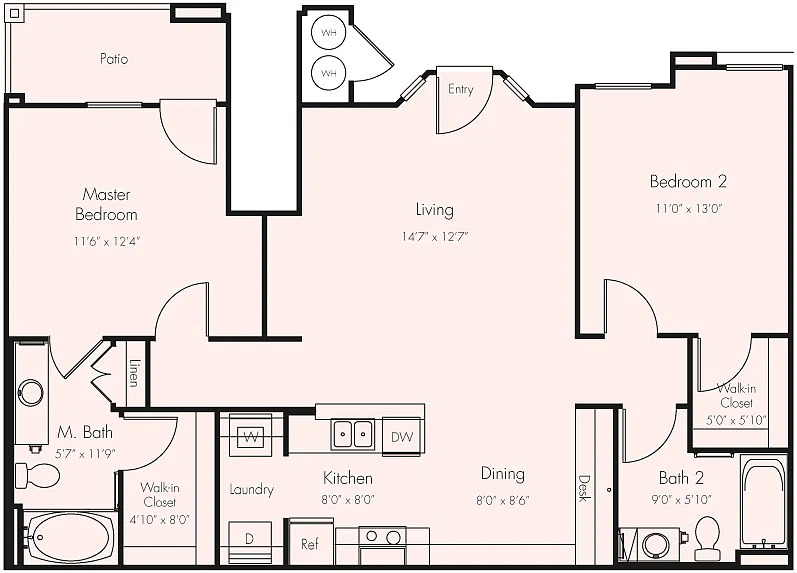Floor plan 2BD