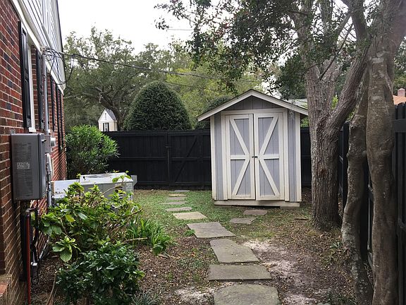 Side view from backyard