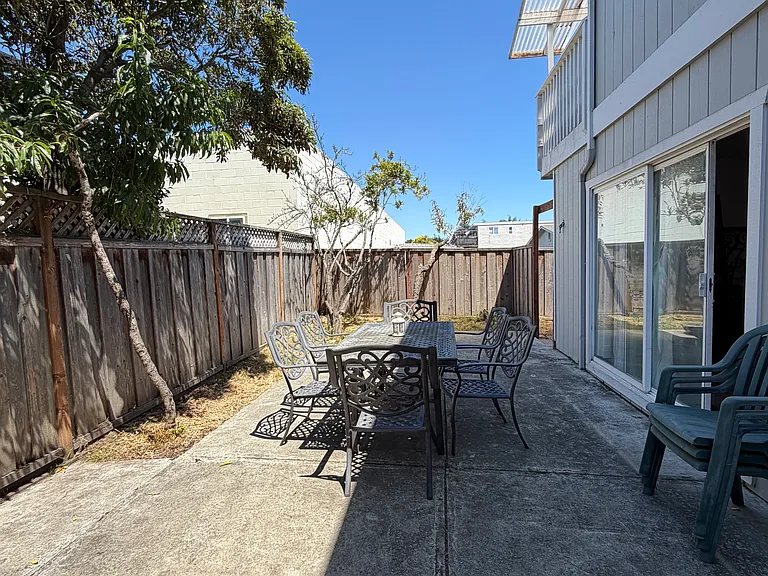 sunny backyard
