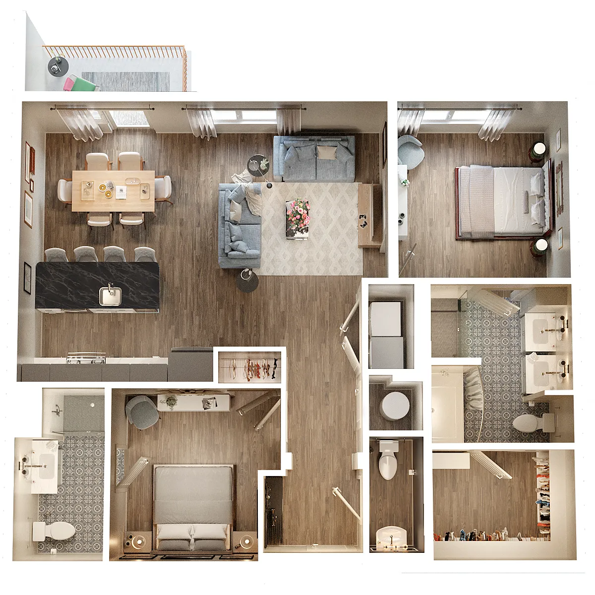 Floor plan B3B