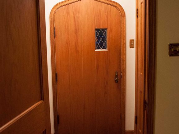 Interior picture of the front door.