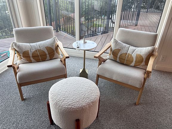 Sitting area in upstairs living room
