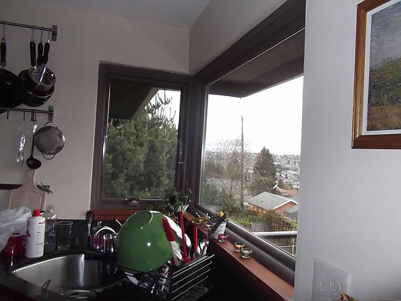 Territorial views from corner sink