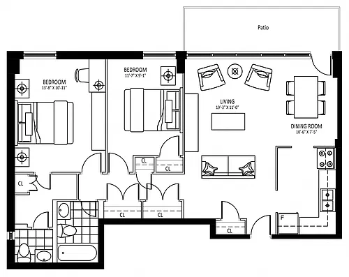 Floor plan 30 Edith - Plan C