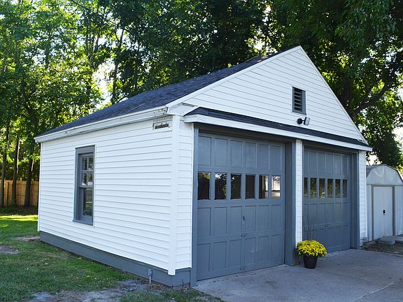 2 car garage and shed