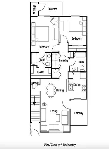Floor plan 3 Bedroom