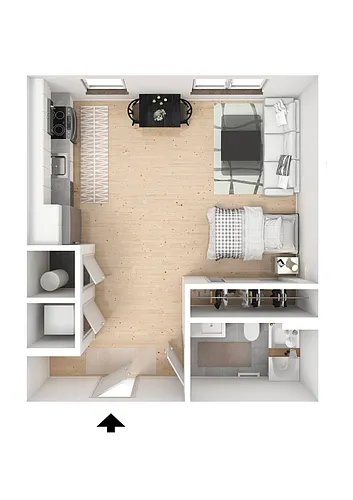 Floor plan Studio-A3