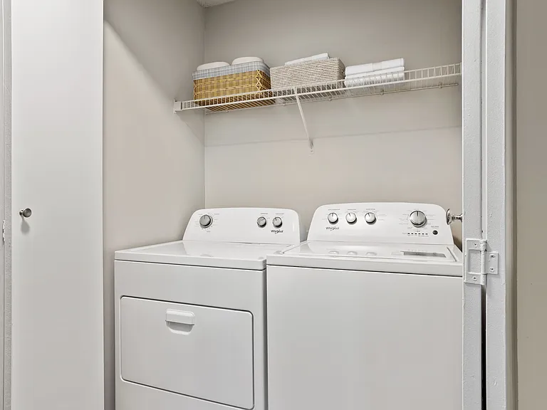Enjoy in-unit laundry