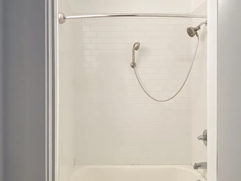 Bathtub in bathroom