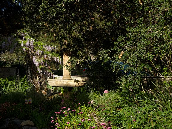 side garden fountain
