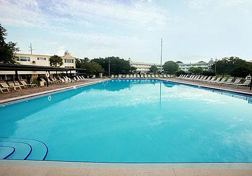 Pool directly across the street from condo