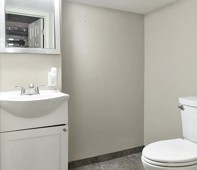 Half Bath on Lower Level