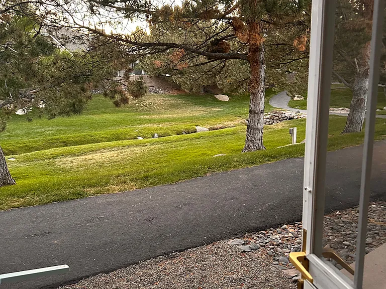 View while standing at the front door of the house.