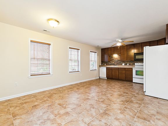 Spacious Updated Eat-In Kitchen with Built-in Microwave, Dishwasher, Stove, Refrigerator
