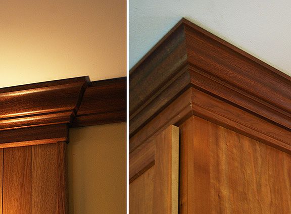 custom-milled mahogany crown