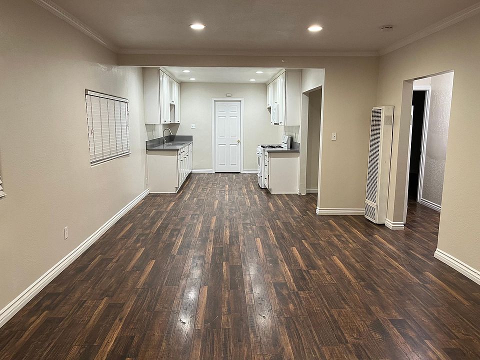 Living room and kitchen.