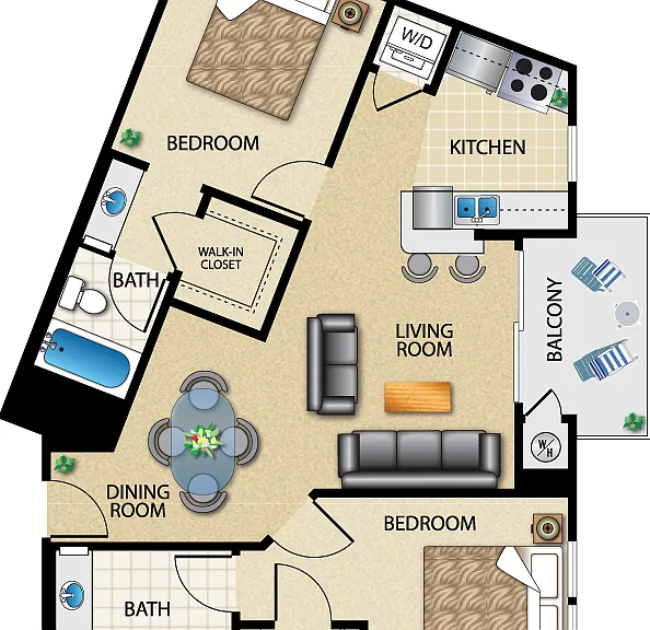 F Floorplan Diagram