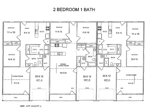 Floor plan Small Unit