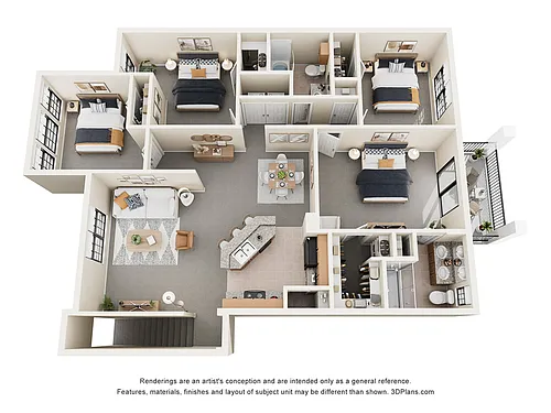 Floor plan The Boardwalk w/ Attached Garage