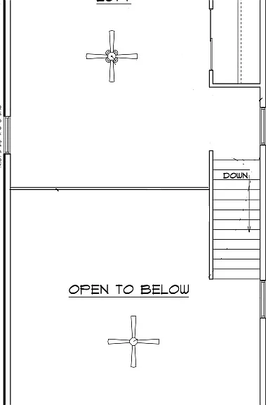 Loft area floorplan