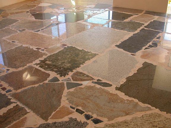 1" thick granite floors