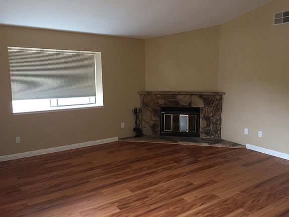 Living room with fire place