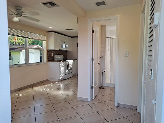 View from front door entry and living room