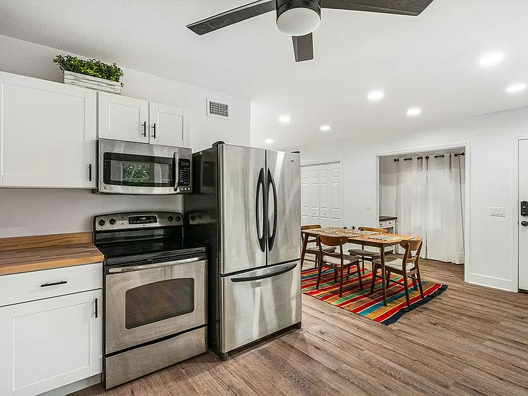Kitchen and dining area